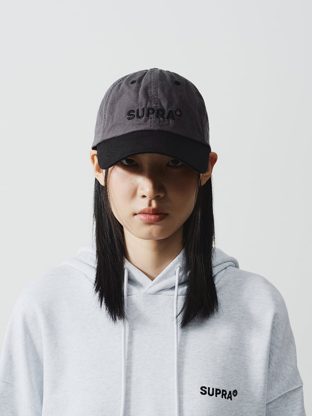 Crown Logo Point Color Block Unstructured Ball Cap
