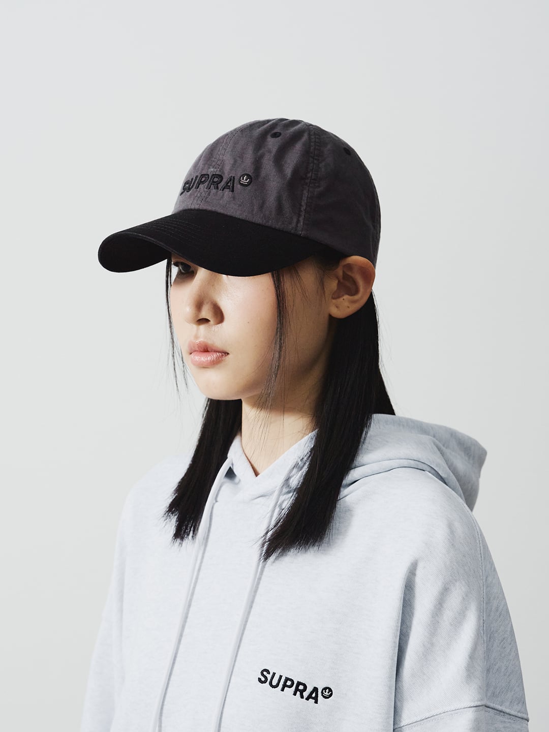 Crown Logo Point Color Block Unstructured Ball Cap