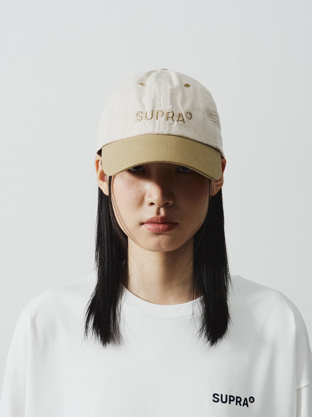 Crown Logo Point Color Block Unstructured Ball Cap