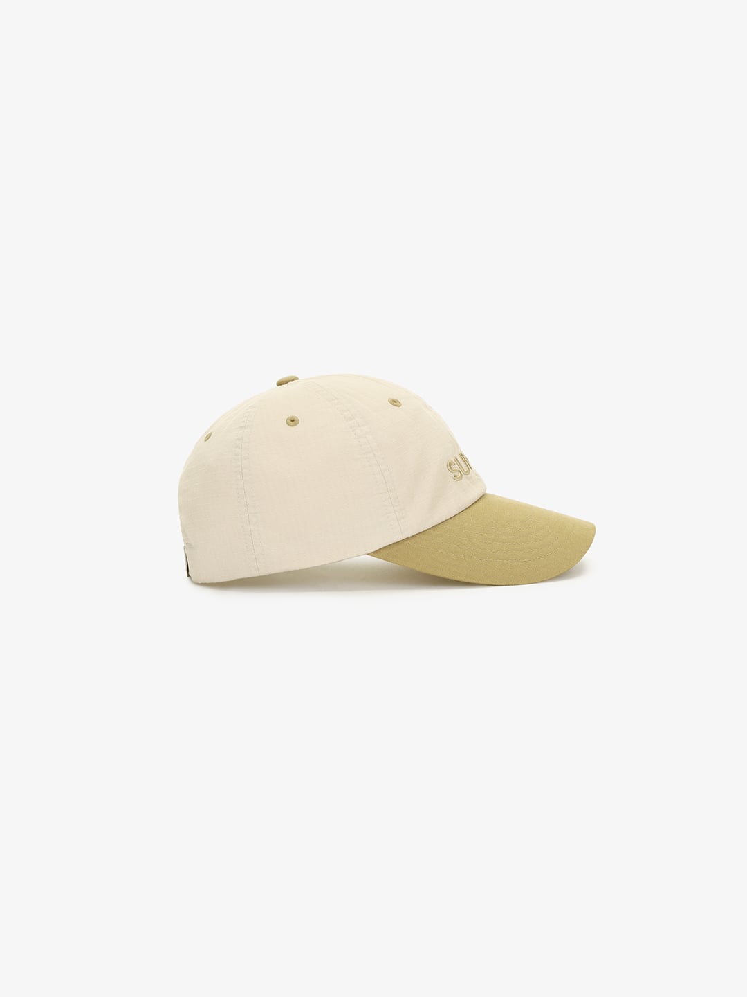 Crown Logo Point Color Block Unstructured Ball Cap