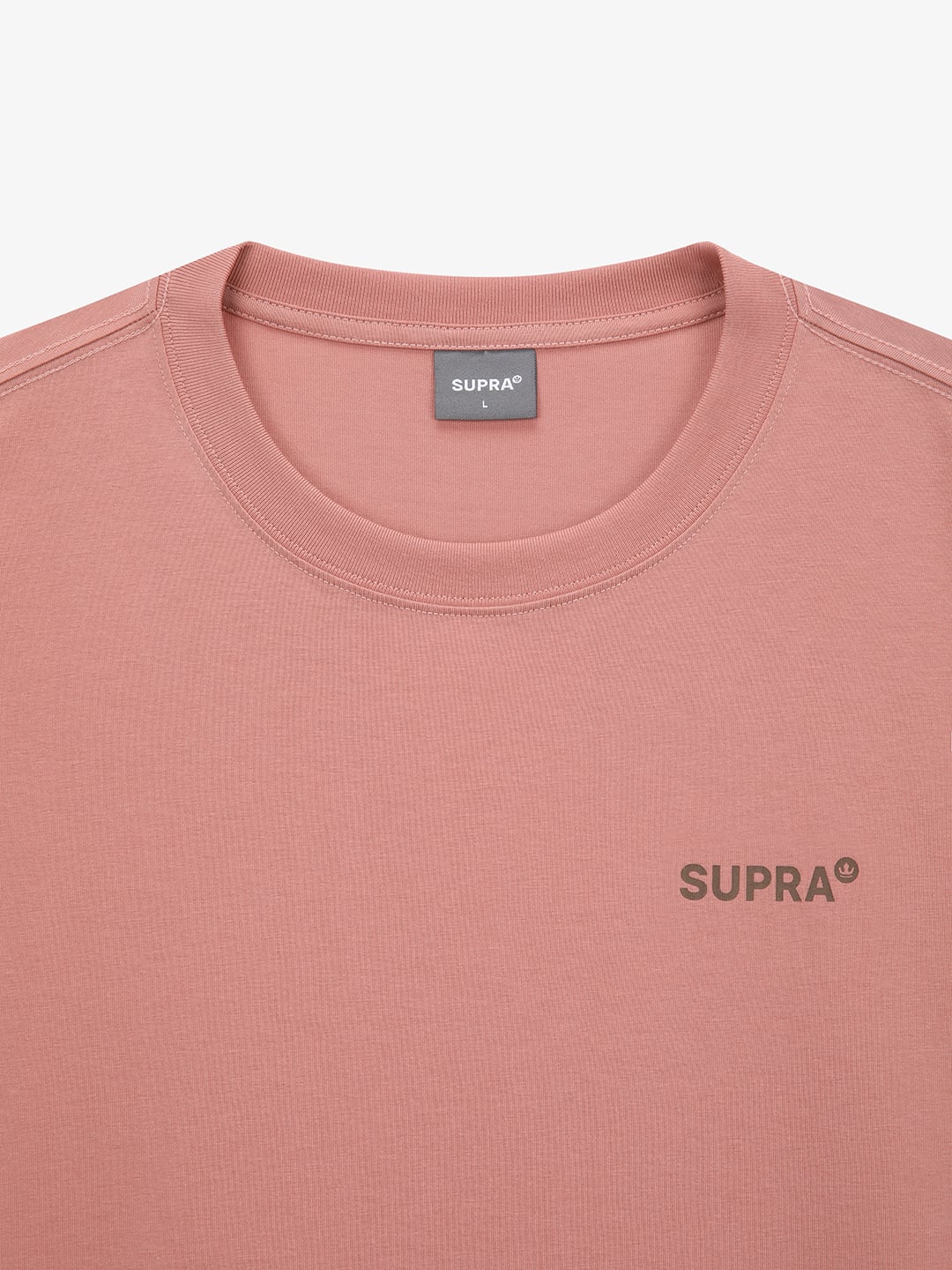 Essential Small Lettering Logo Basic Short-Sleeved T-shirt