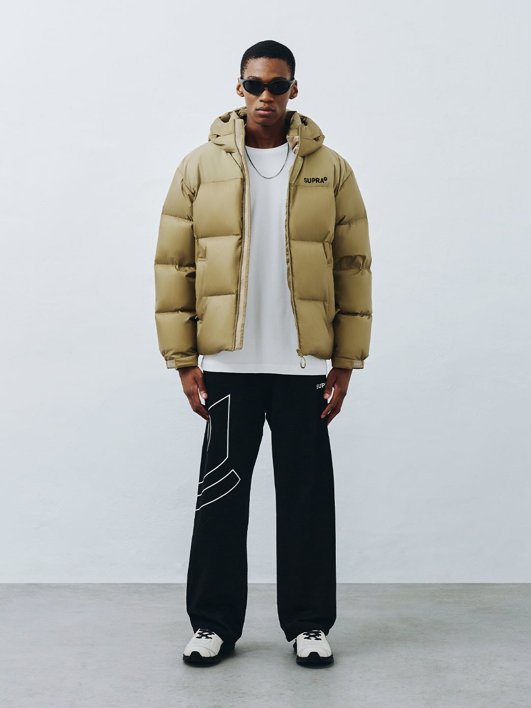 Mega Crown Line Logo Straight Pants