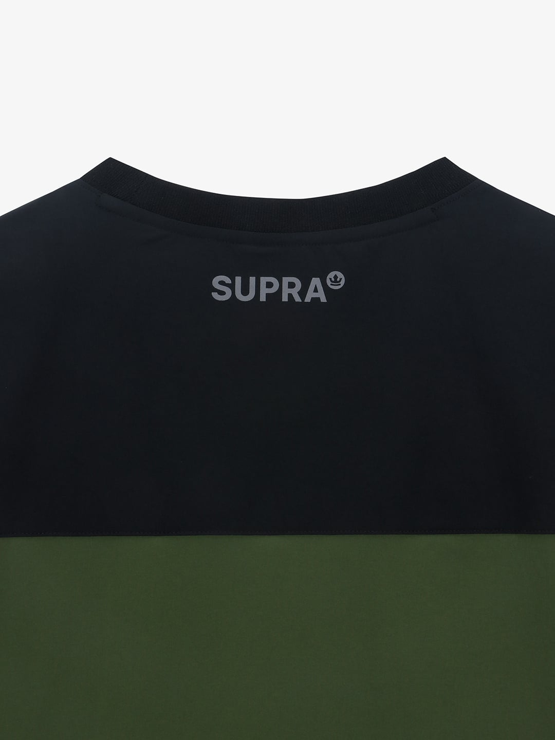 Woven Coloring point Long-Sleeved T-Shirt