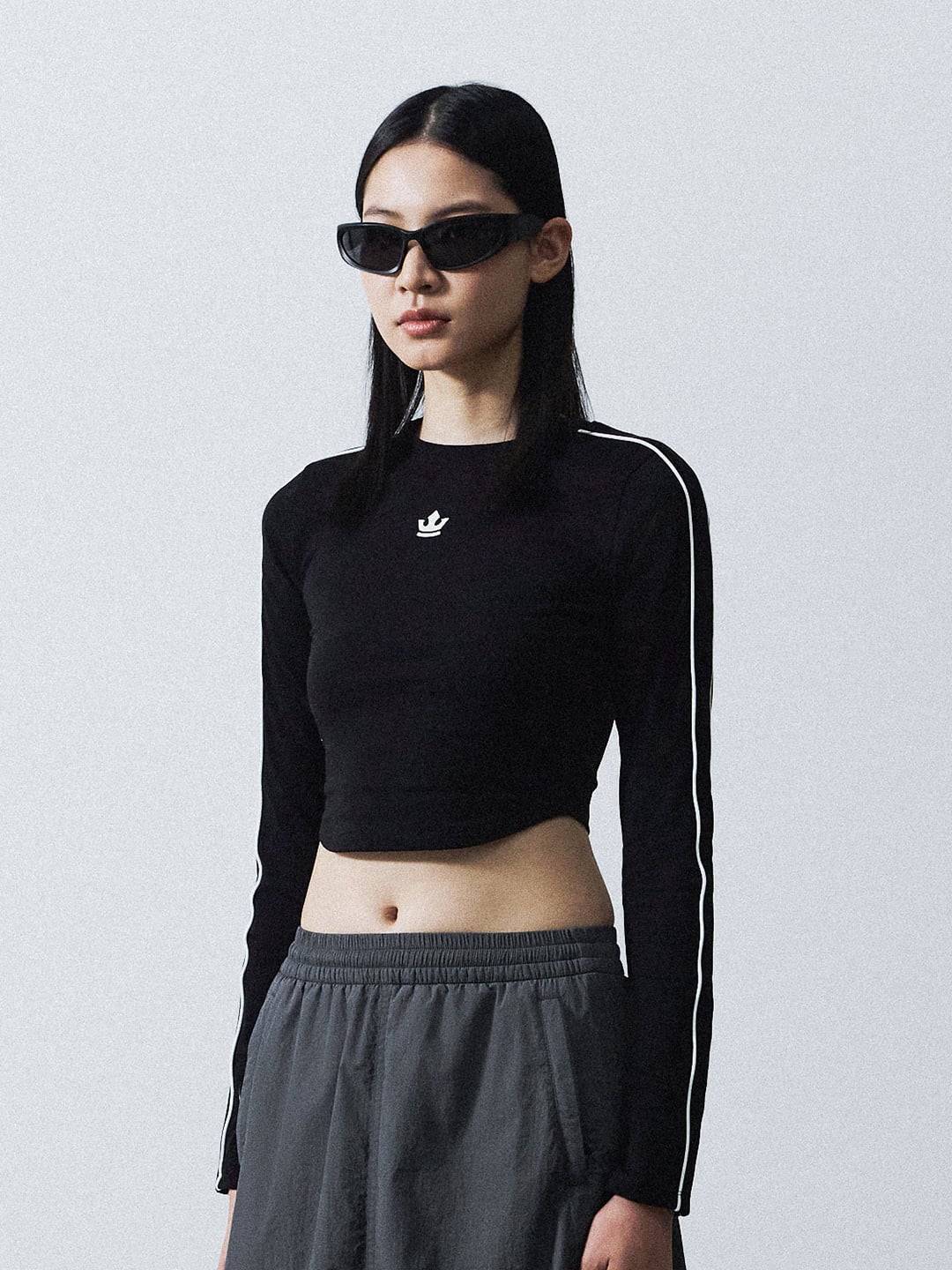 Women's Crown Logo Slim fit Long-Sleeved T-Shirt