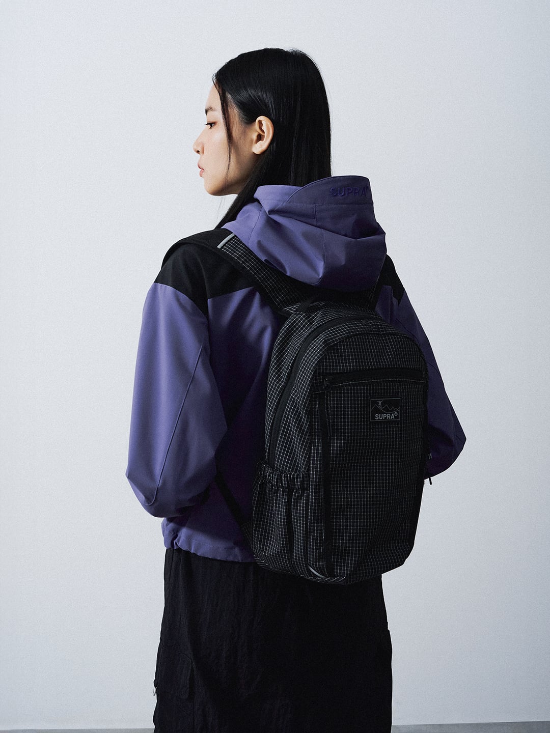 Women's 2 Pocket Color Block Windbreaker