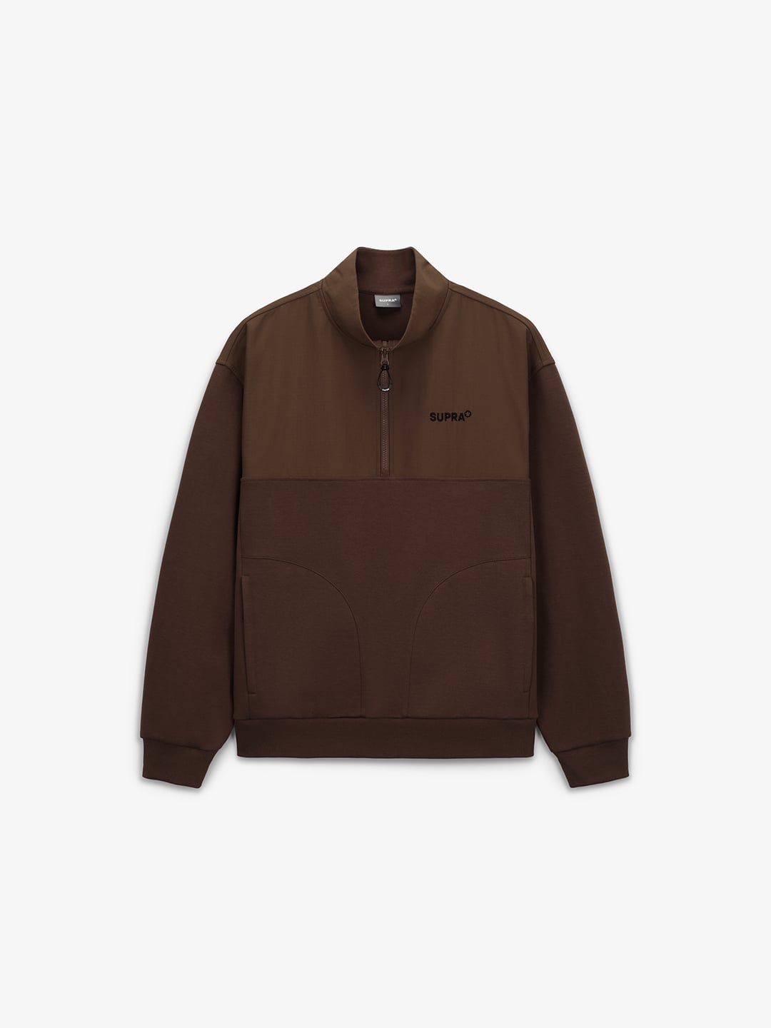 Triangle Wappen Point RipStop Woven Coloring Half Zip-Up Sweatshirt