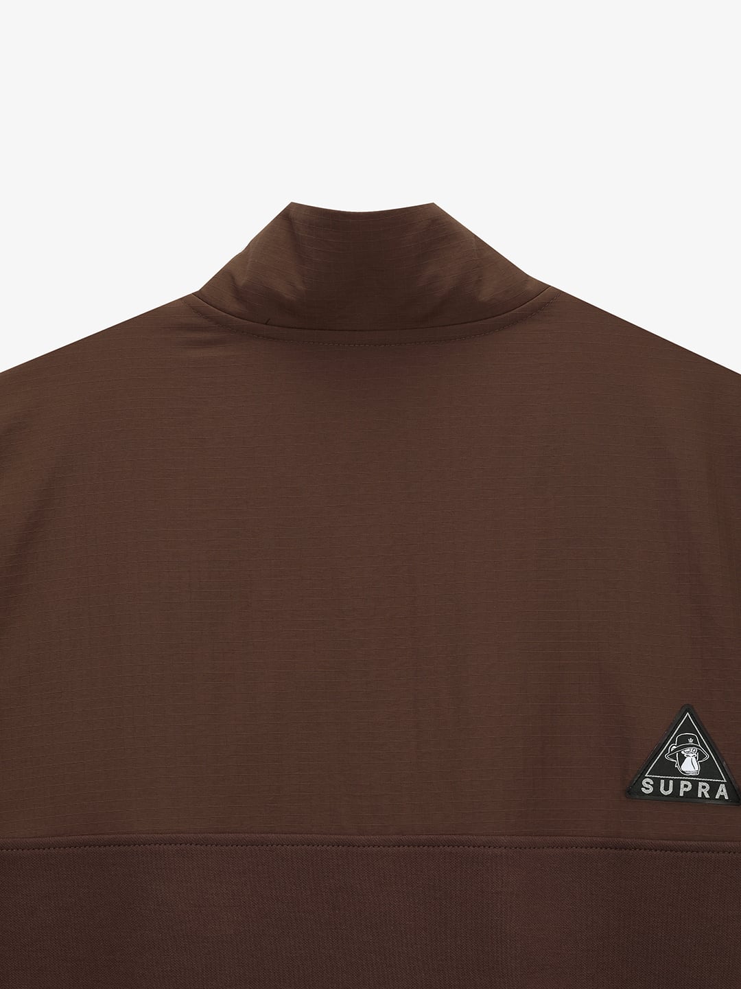 Triangle Wappen Point RipStop Woven Coloring Half Zip-Up Sweatshirt