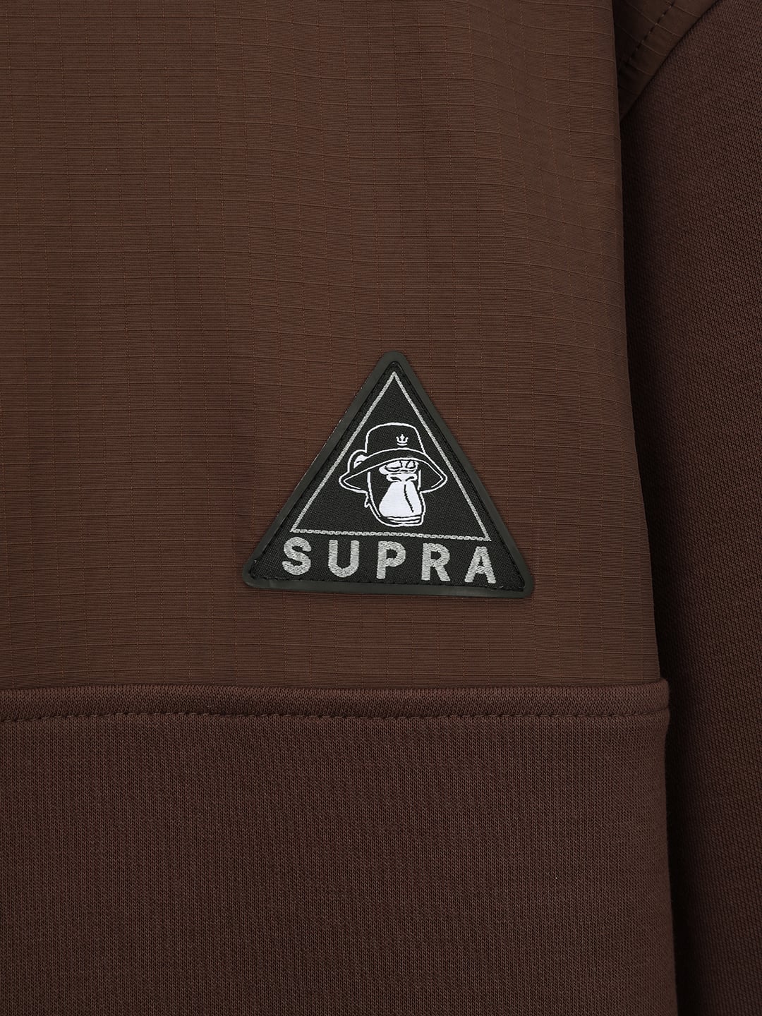 Triangle Wappen Point RipStop Woven Coloring Half Zip-Up Sweatshirt