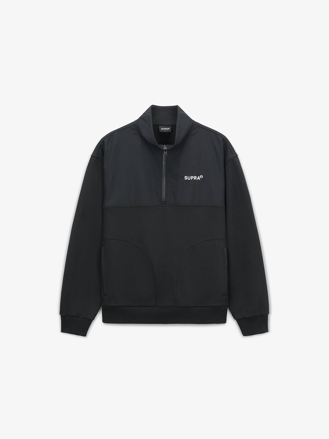 Triangle Wappen Point RipStop Woven Coloring Half Zip-Up Sweatshirt