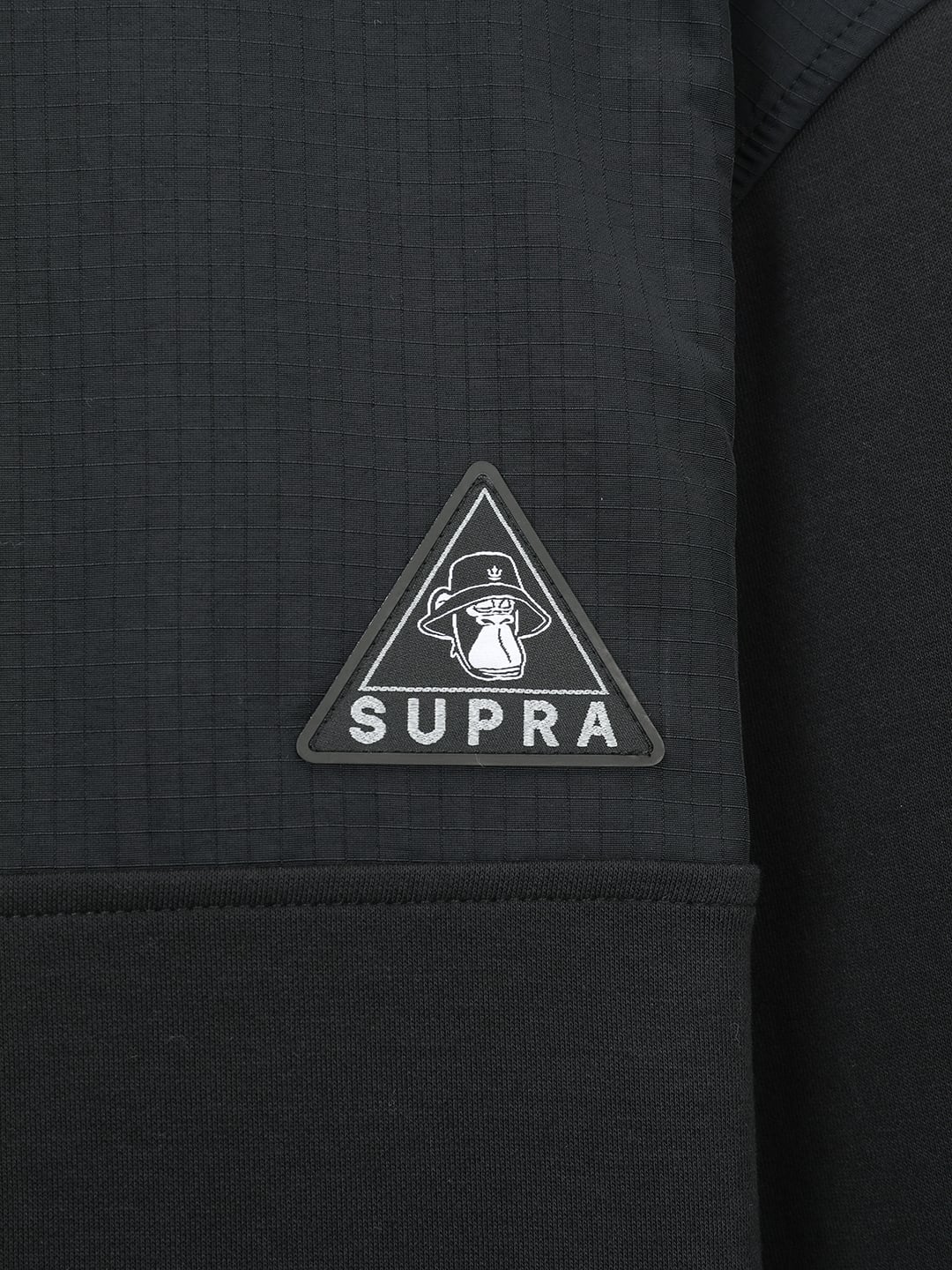 Triangle Wappen Point RipStop Woven Coloring Half Zip-Up Sweatshirt
