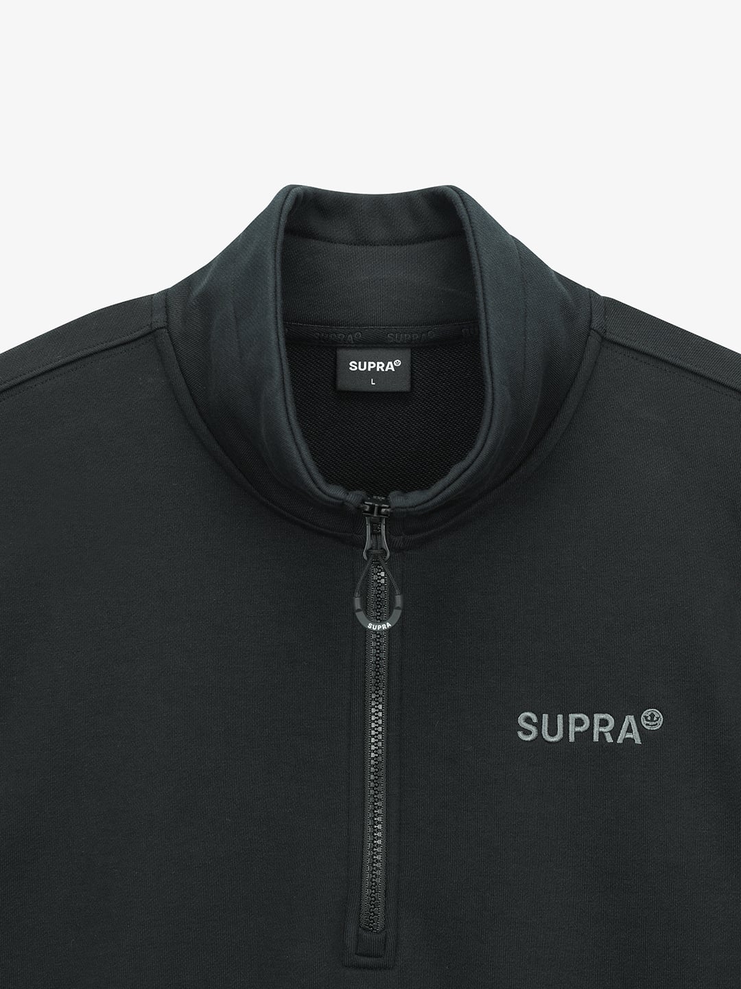Half Zip-Up Sweatshirt Set-up