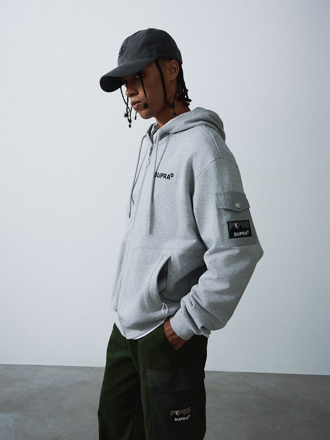 Casual Hood Zip-Up Set-up