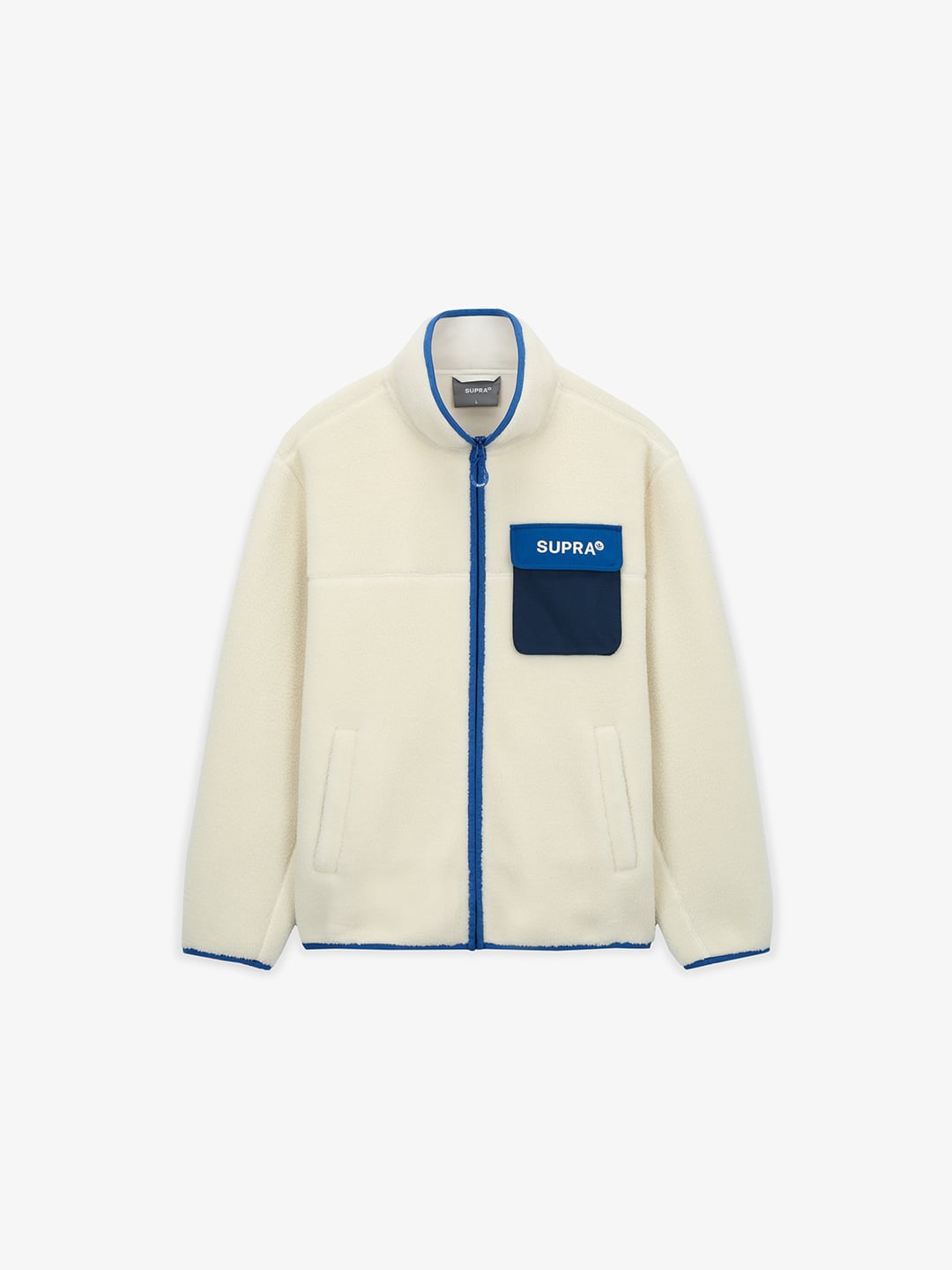 Woven Pocket Fleece Jacket
