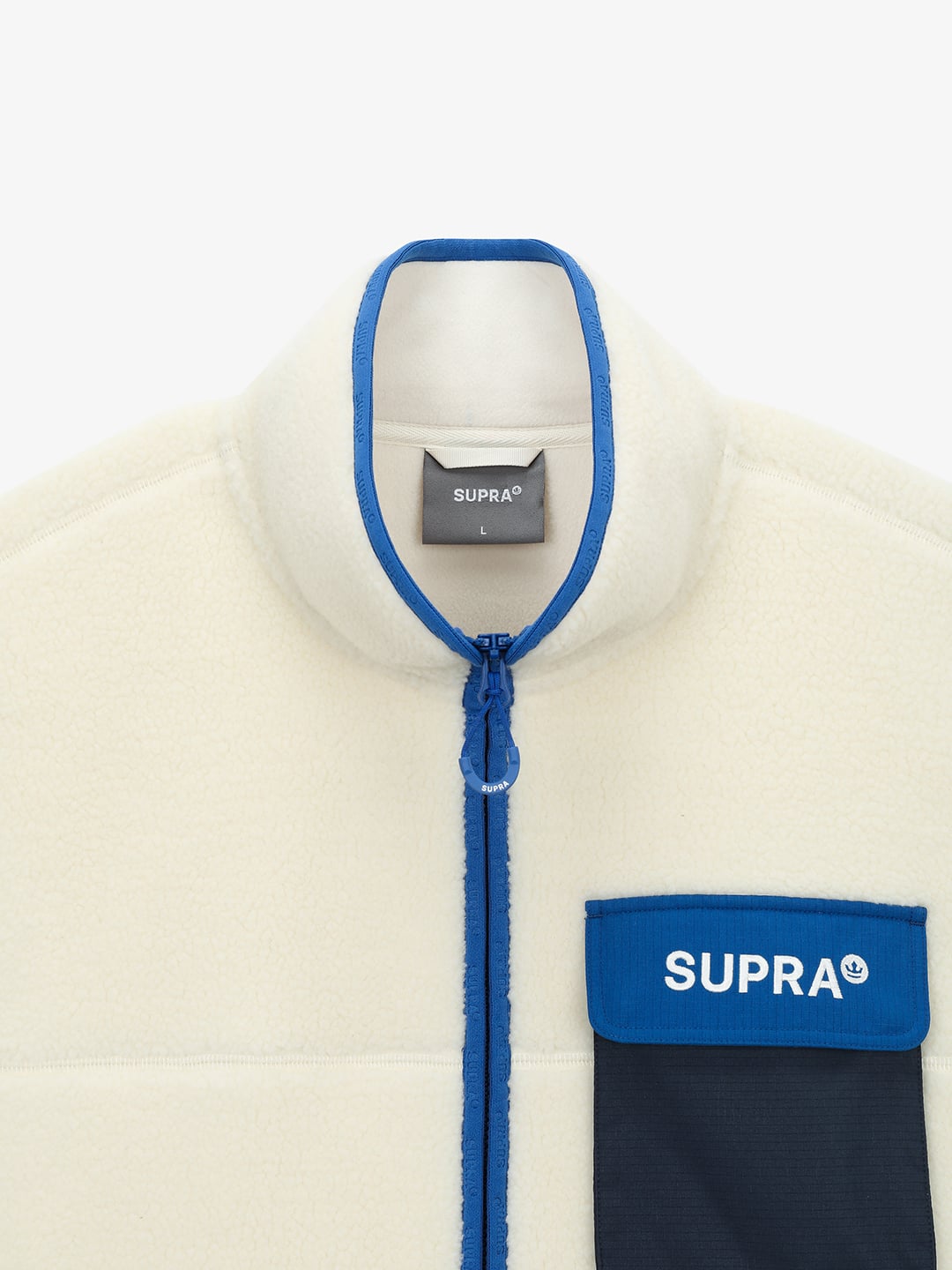 Woven Pocket Fleece Jacket