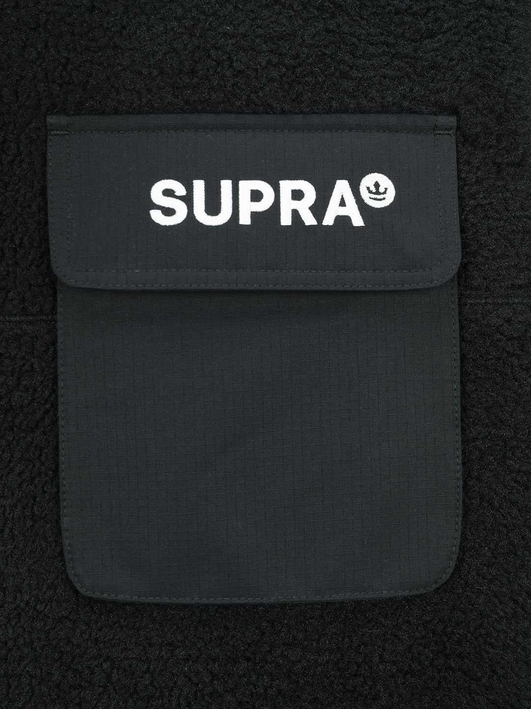 Woven Pocket Fleece Jacket