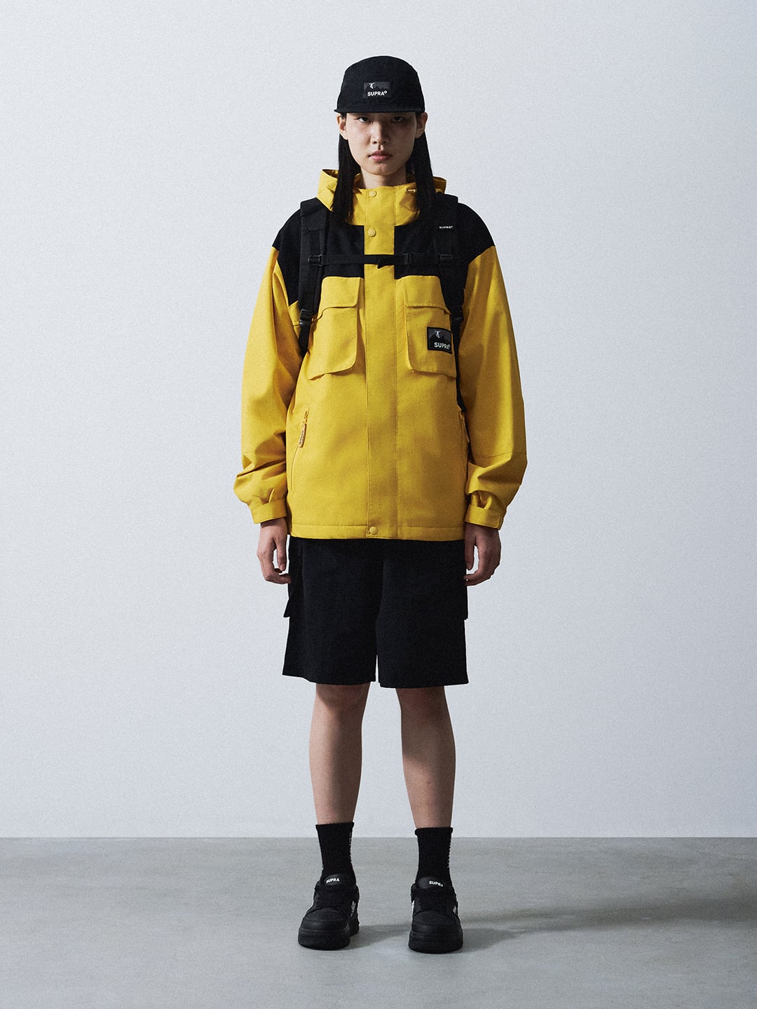 2 Pocket Color Block Windbreaker