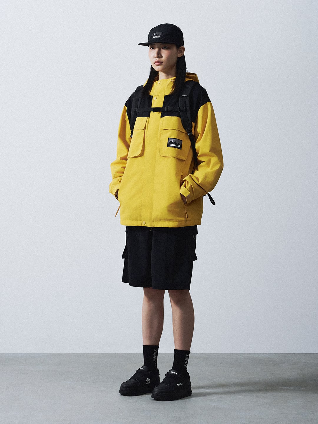 2 Pocket Color Block Windbreaker