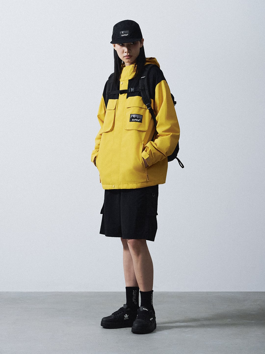 2 Pocket Color Block Windbreaker