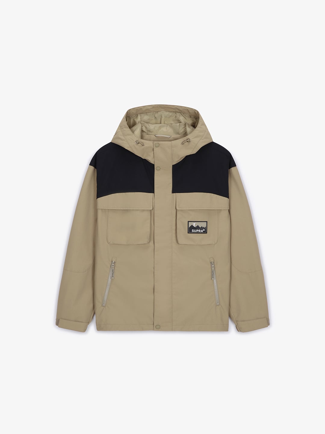2 Pocket Color Block Windbreaker