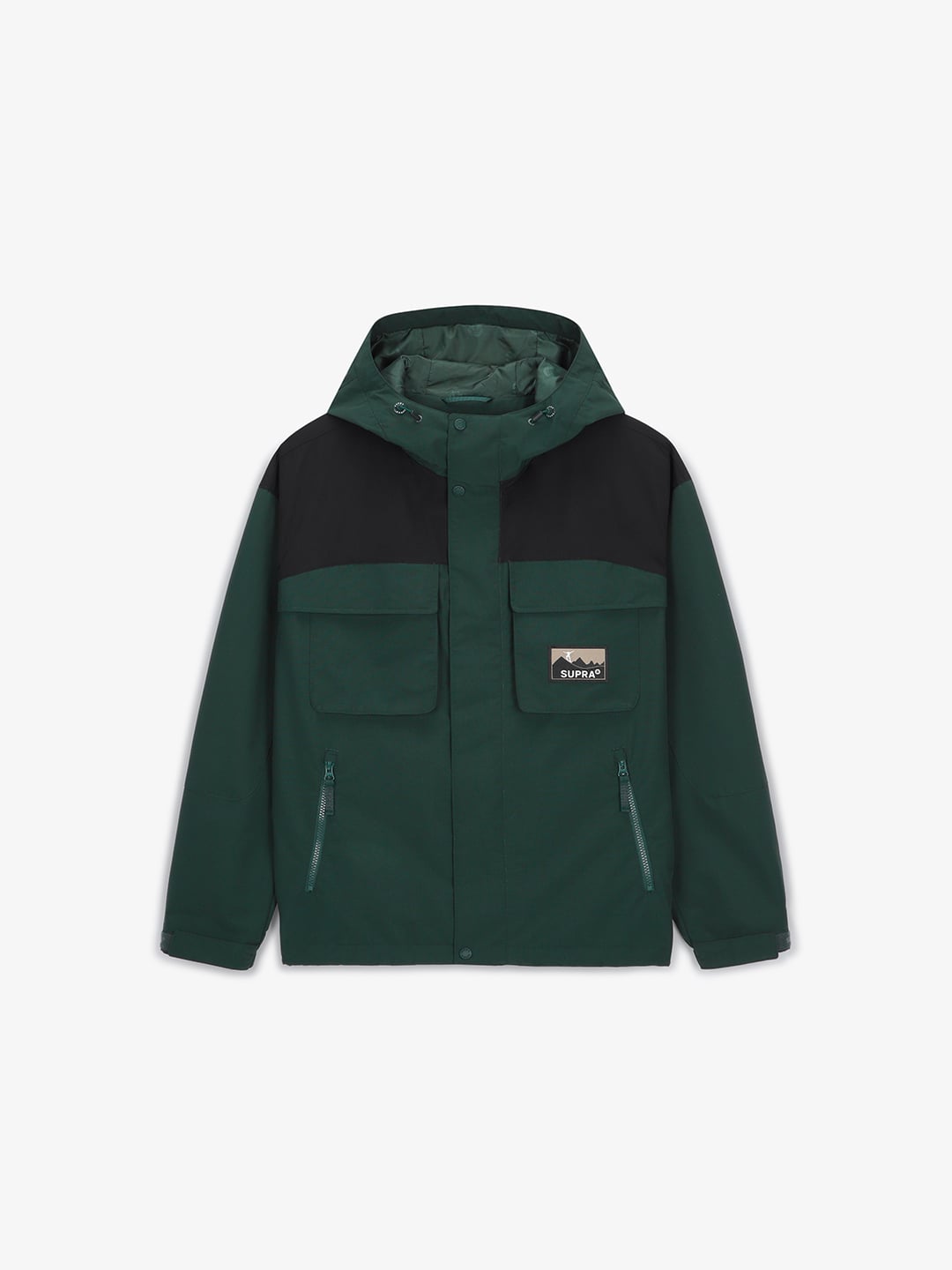 2 Pocket Color Block Windbreaker