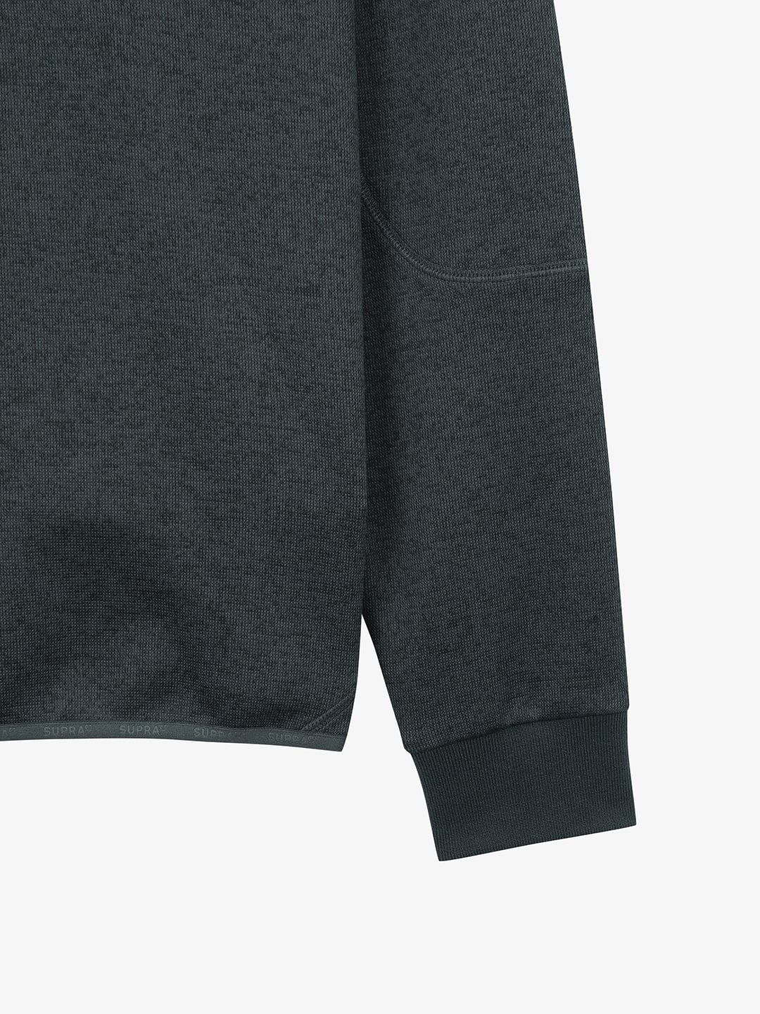 Half Zip-Up Long-Sleeved T-Shirt