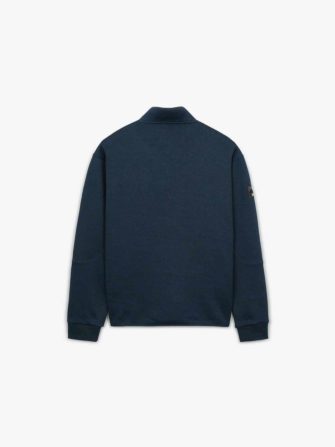 Half Zip-Up Long-Sleeved T-Shirt
