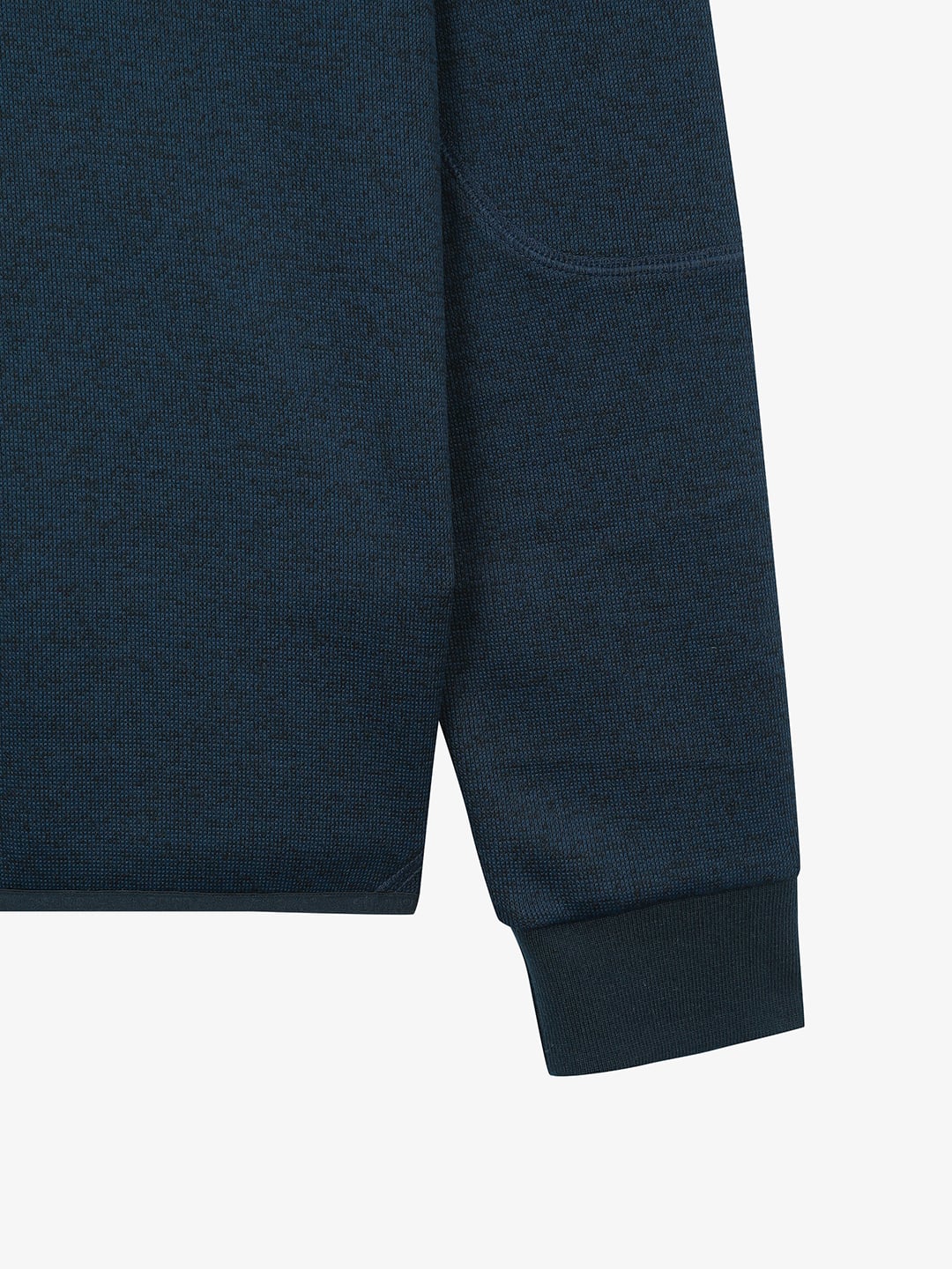Half Zip-Up Long-Sleeved T-Shirt