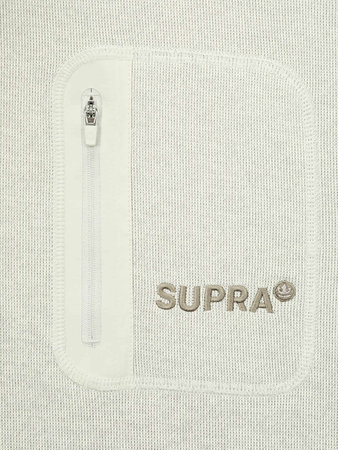 Half Zip-Up Long-Sleeved T-Shirt
