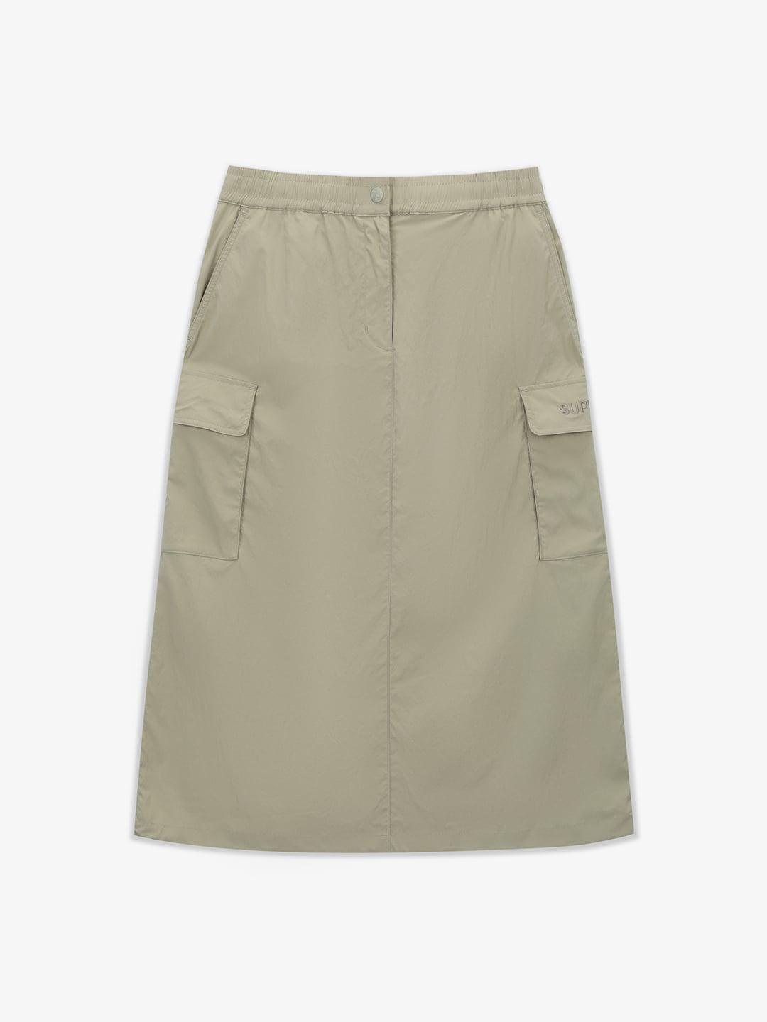 Women woven cargo skirt