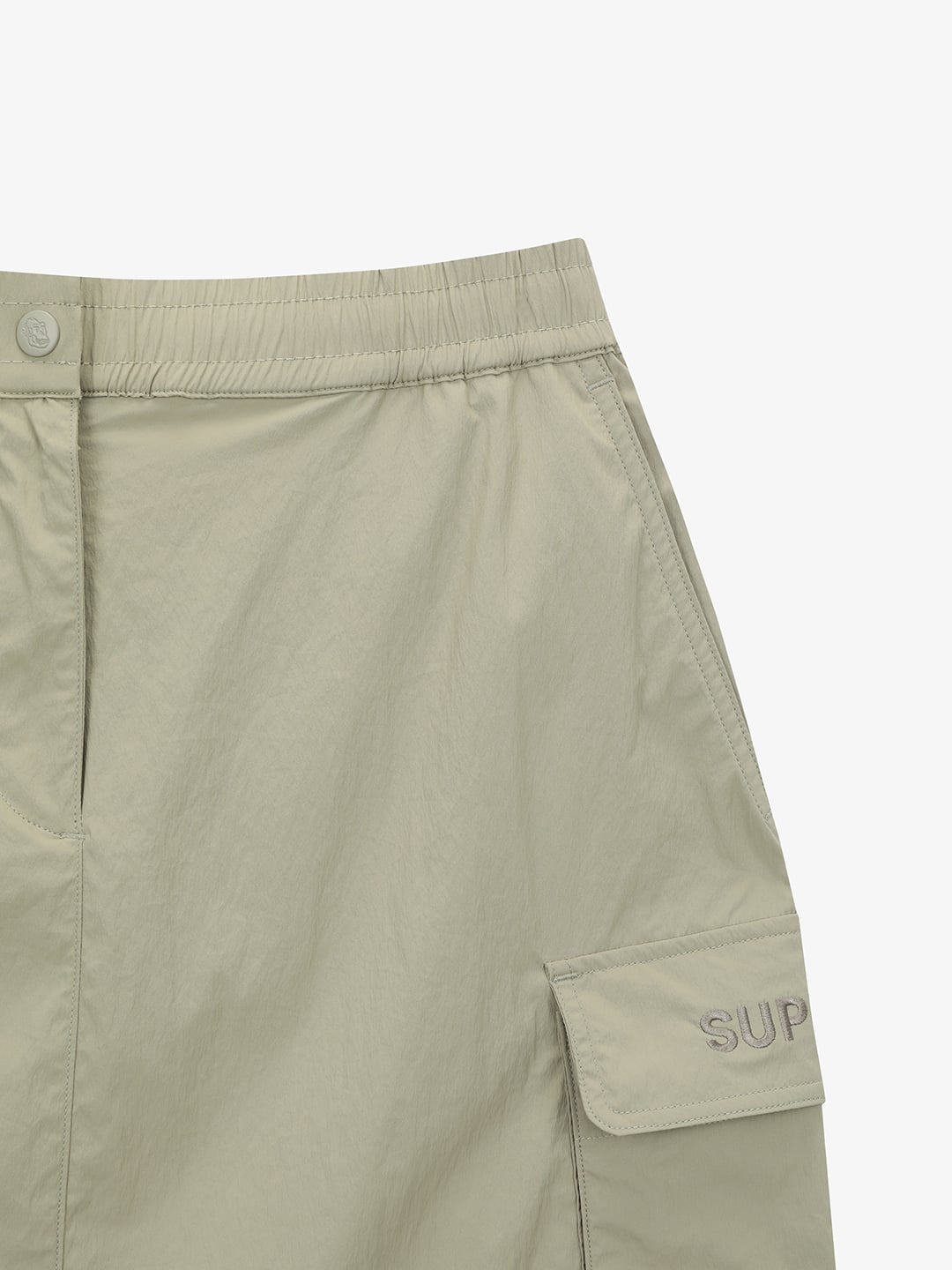 Women woven cargo skirt