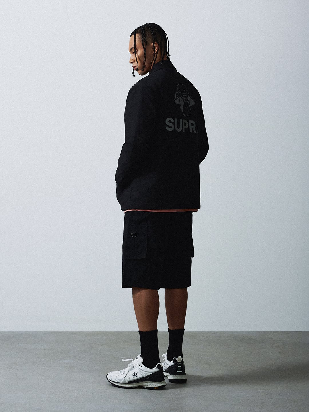 Back big graphic Thinsulate Coach Jacket