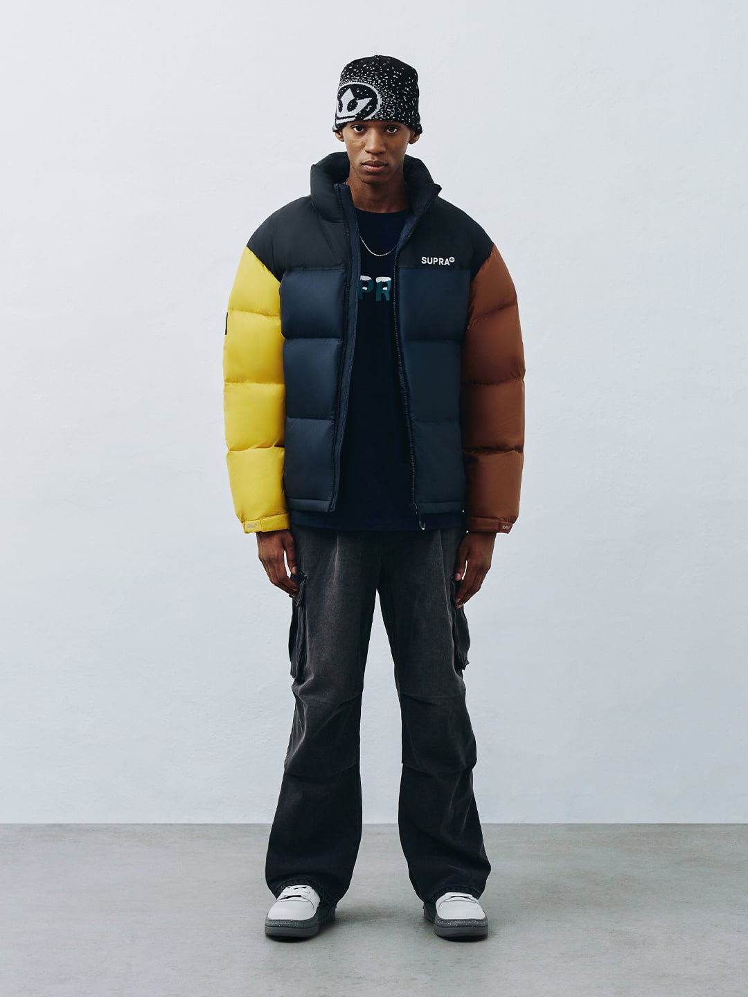 Color Block Short Down Jacket