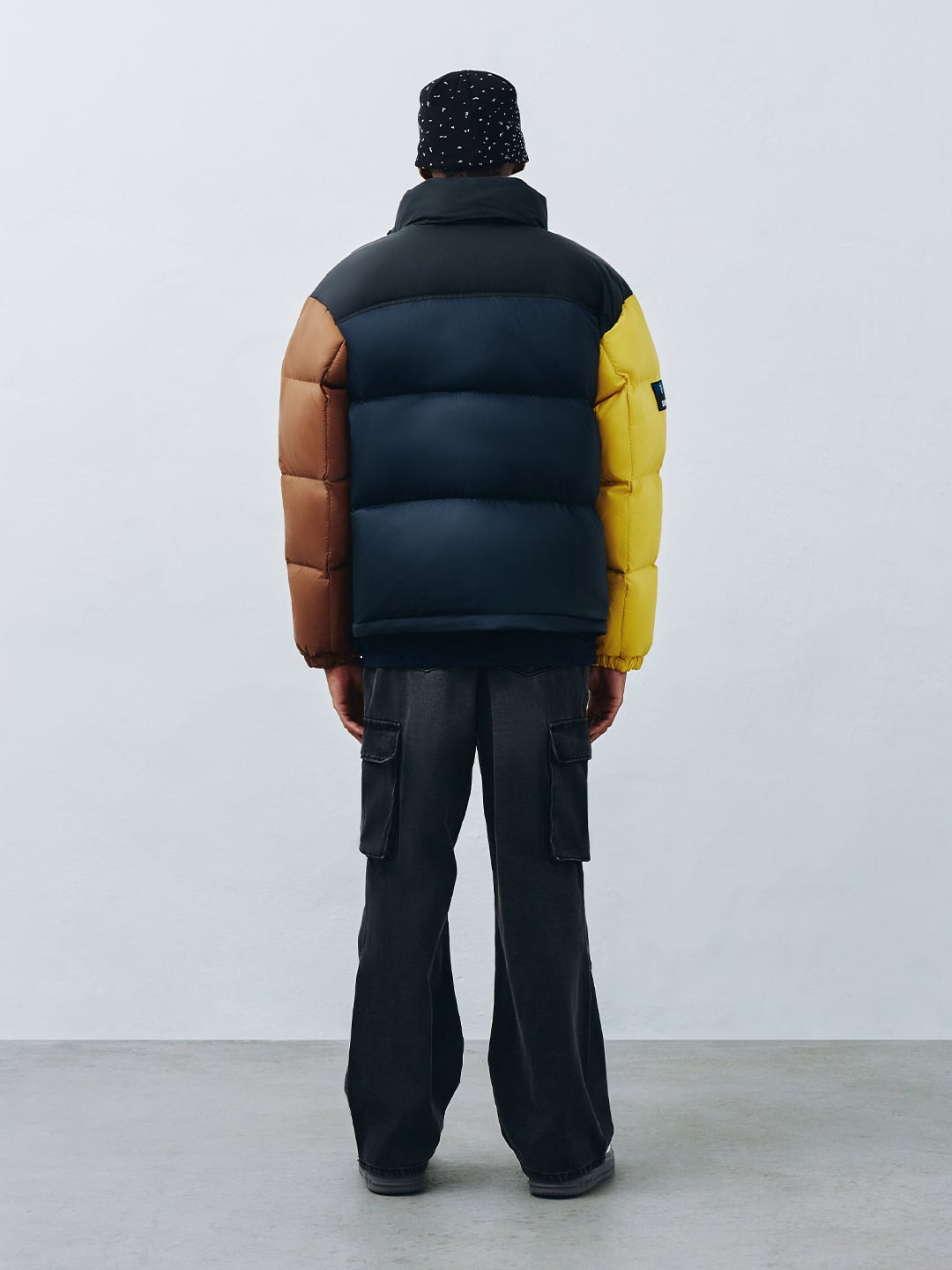 Color Block Short Down Jacket
