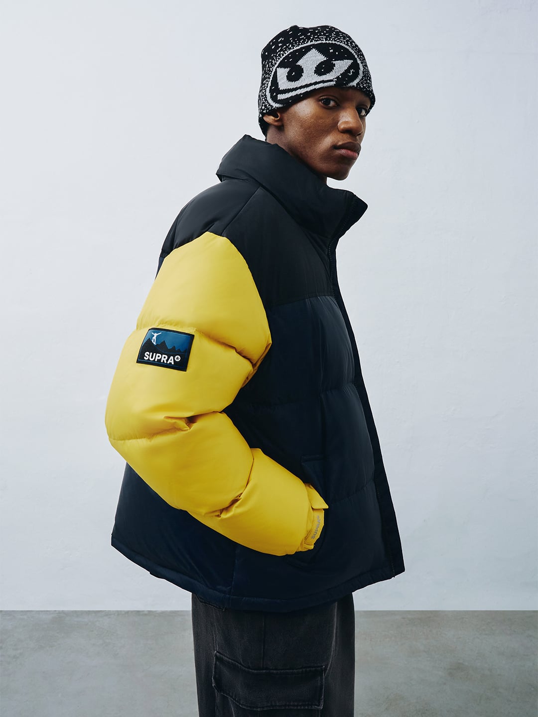 Color Block Short Down Jacket