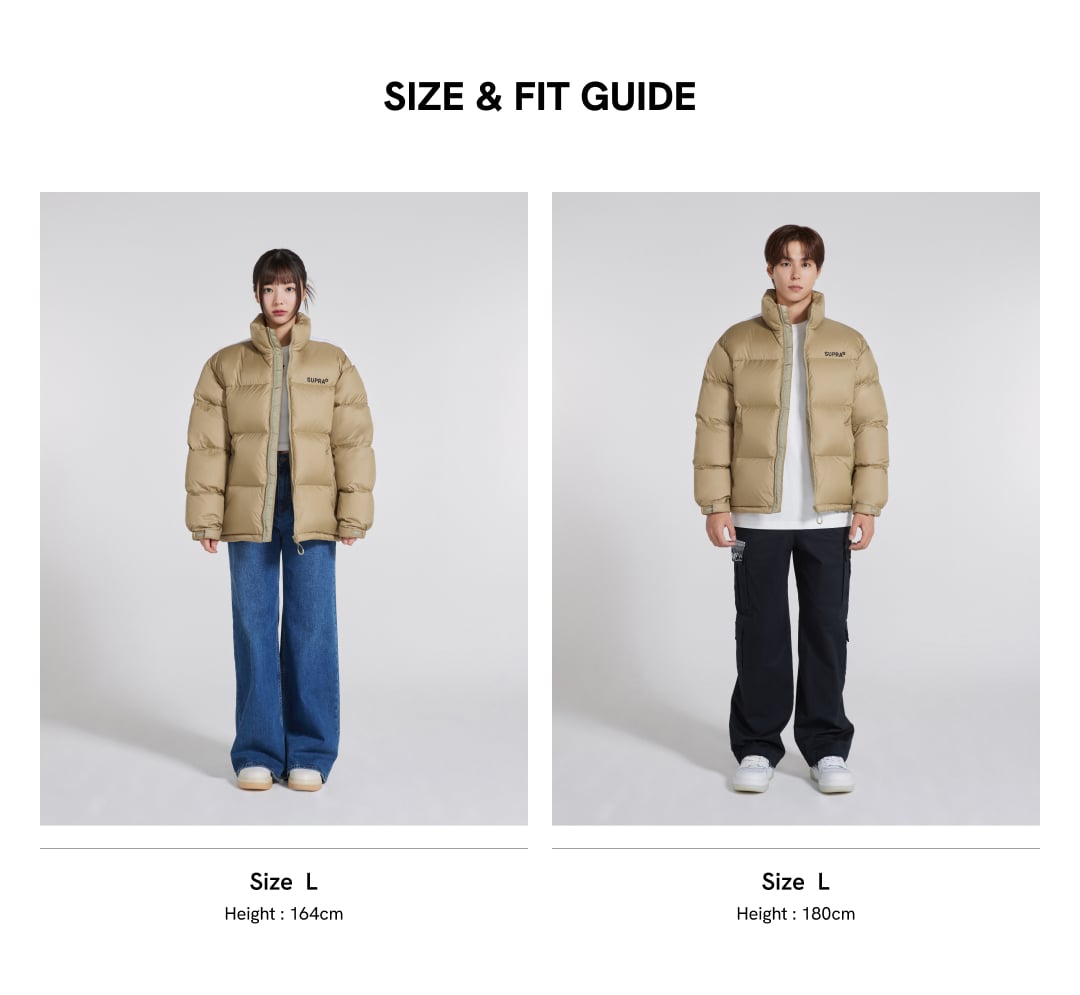 Back Graphic Short Down Jacket
