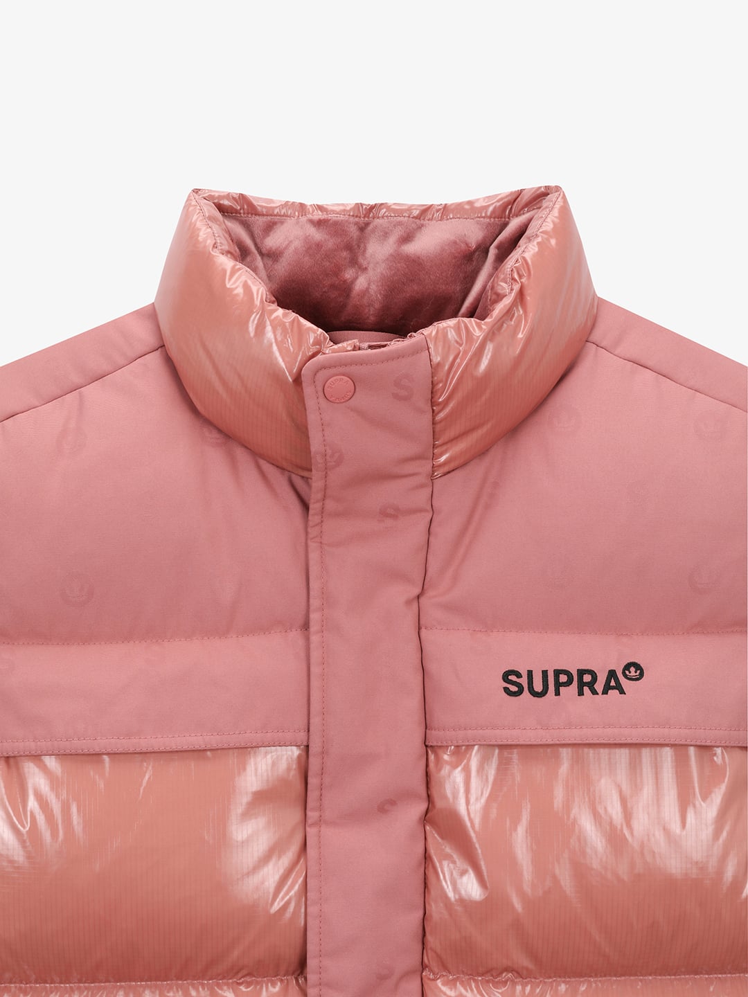 Jacquard Color Block Down vest