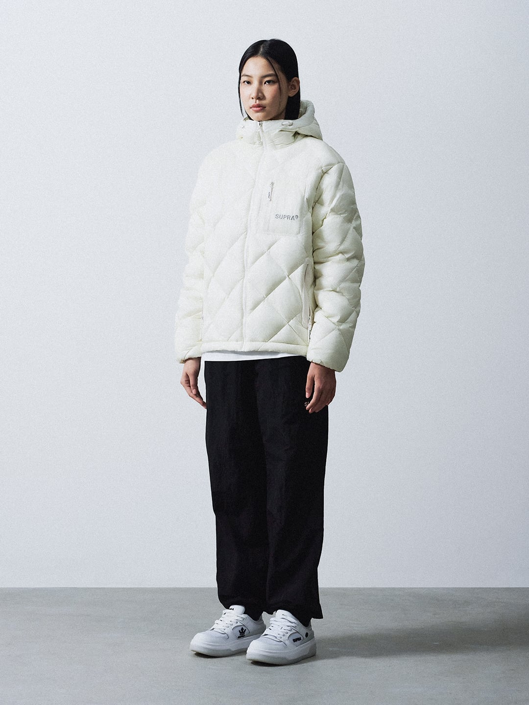 Hood Quilting Lightweight Short Down Jacket