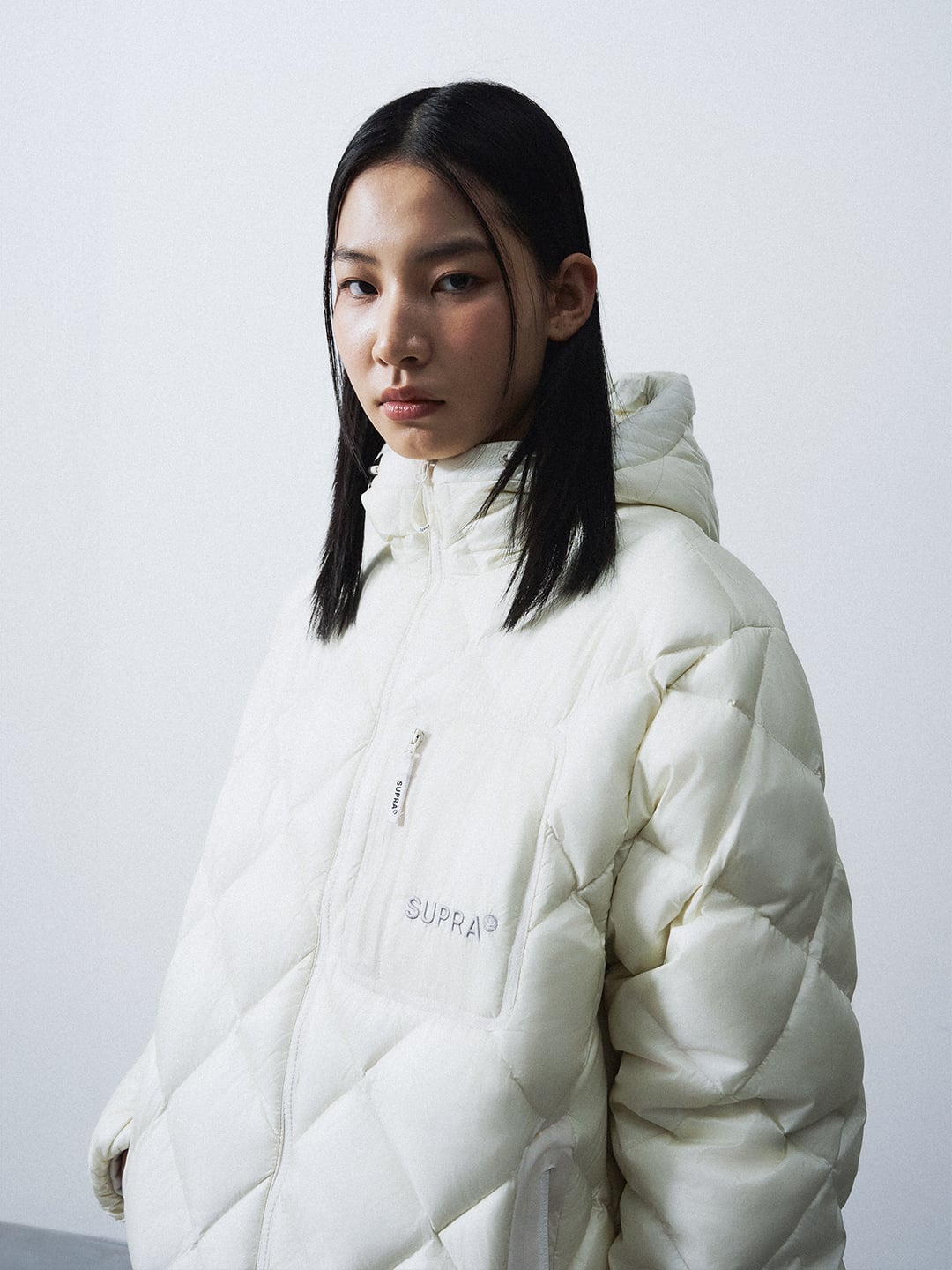 Hood Quilting Lightweight Short Down Jacket