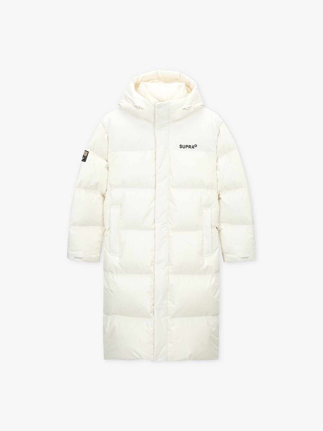 Ripstop Color Block Long Down Jacket