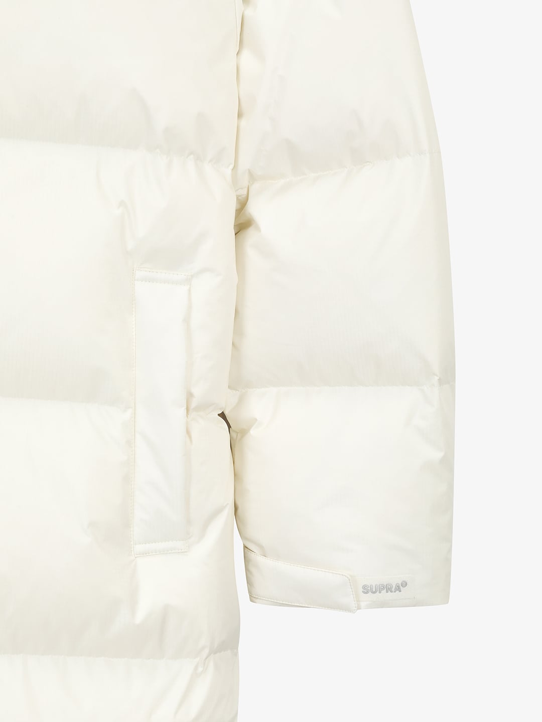 Ripstop Color Block Long Down Jacket