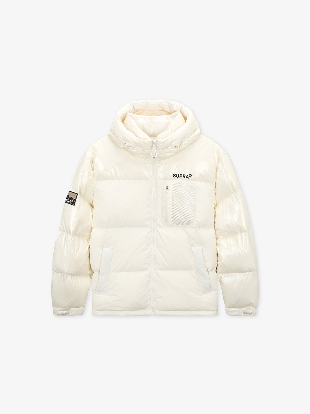 mesh pocket Short Down Jacket