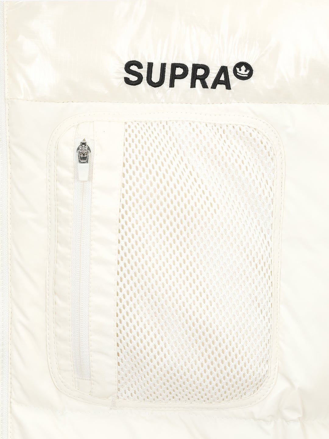 mesh pocket Short Down Jacket
