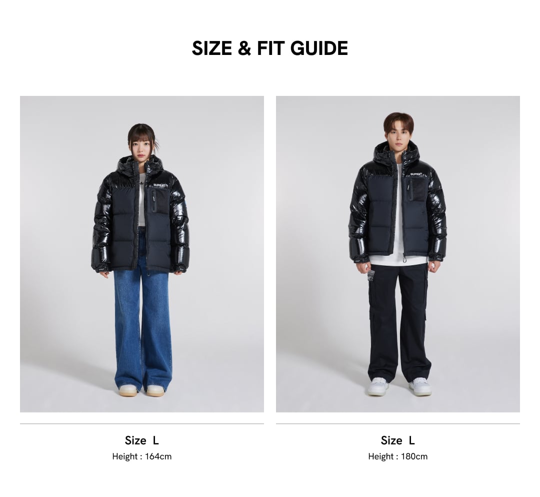 mesh pocket Short Down Jacket