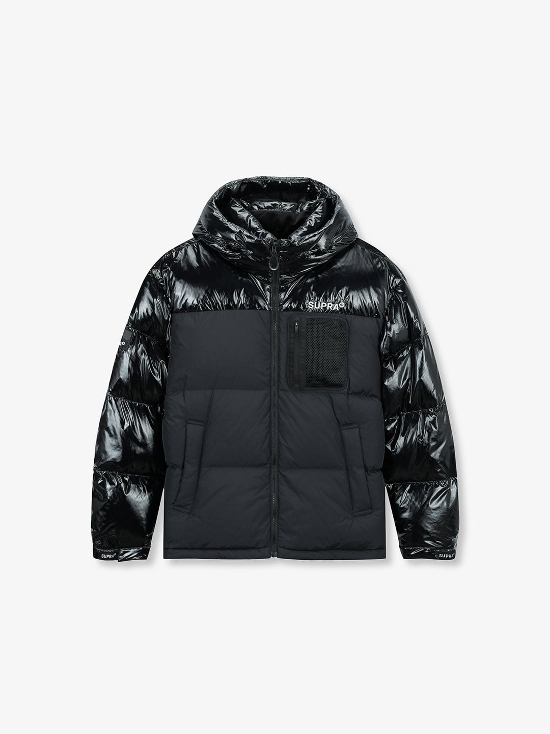 mesh pocket Short Down Jacket