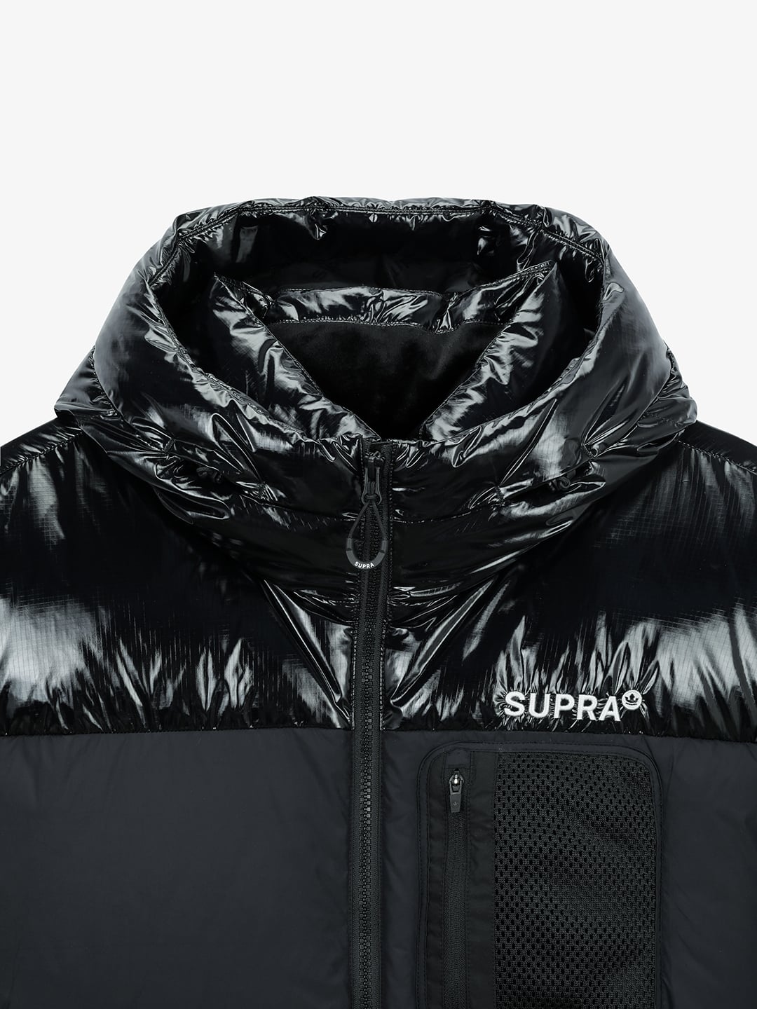 mesh pocket Short Down Jacket
