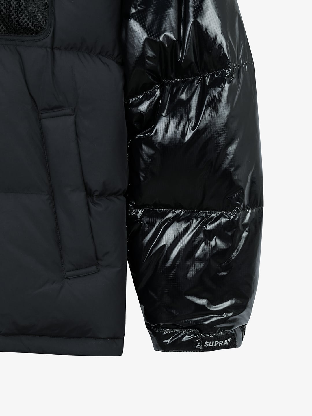 mesh pocket Short Down Jacket