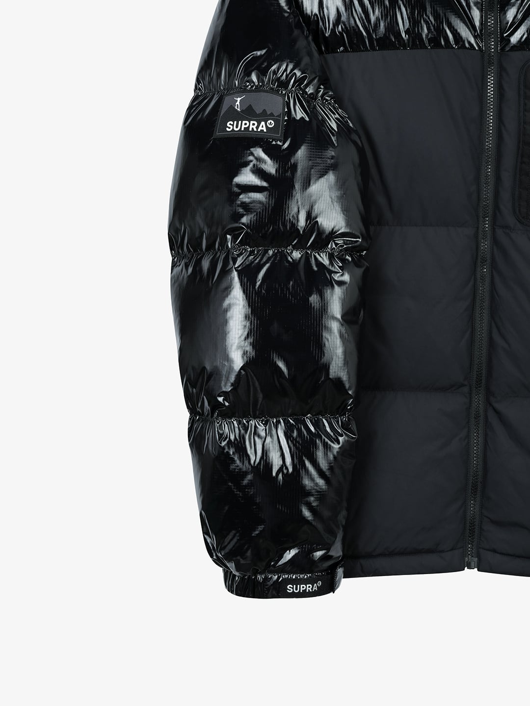 mesh pocket Short Down Jacket