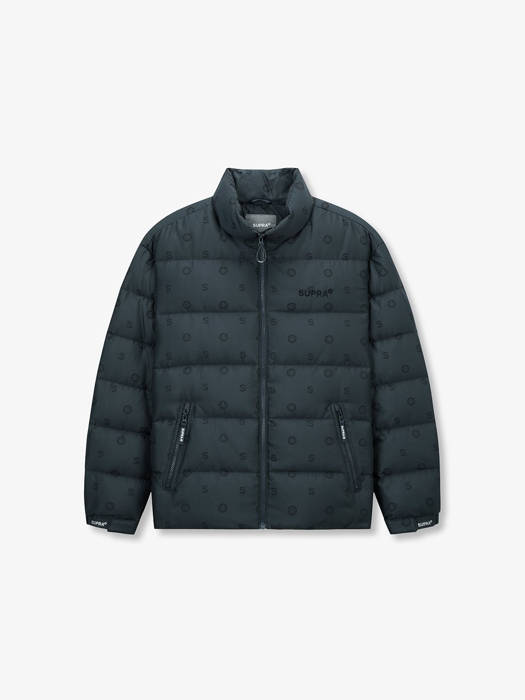 monogram jacquard Short Down Jacket