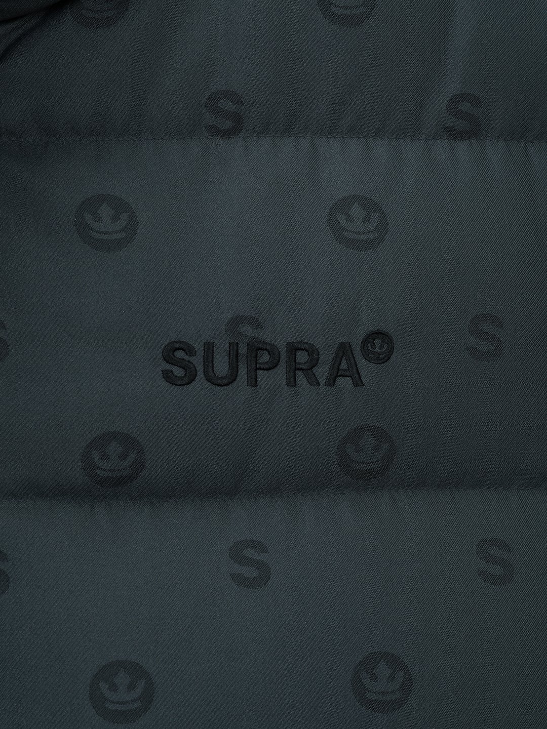 monogram jacquard Short Down Jacket