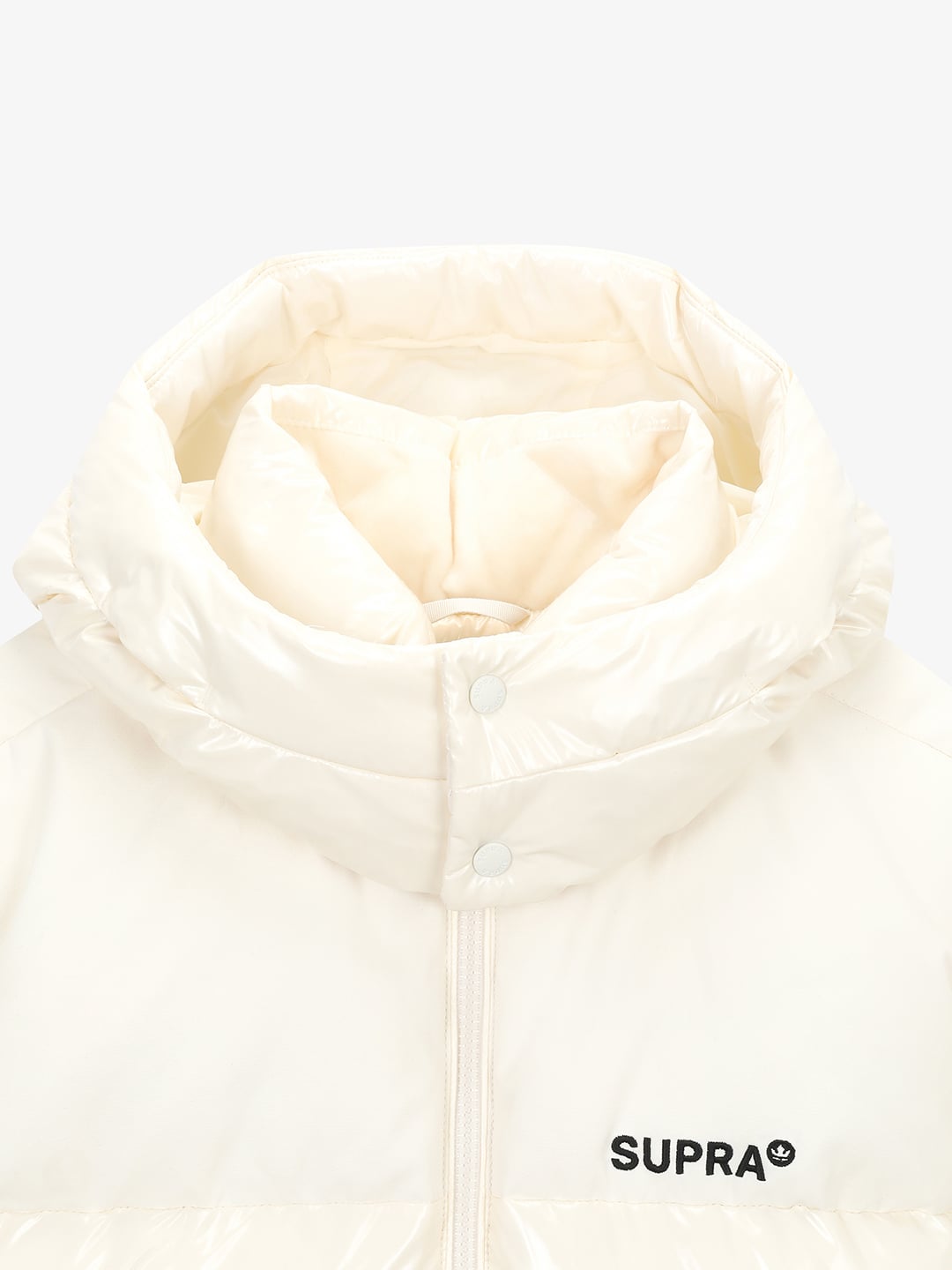 Women's Jacquard Color Block Short Down Jacket